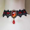 Collane Sexy Choker Gotici in Pizzo Nero con Cristalli Collana Choker da Collo Choker Vittoriano Vintage per Donna Gioielli Steampunk