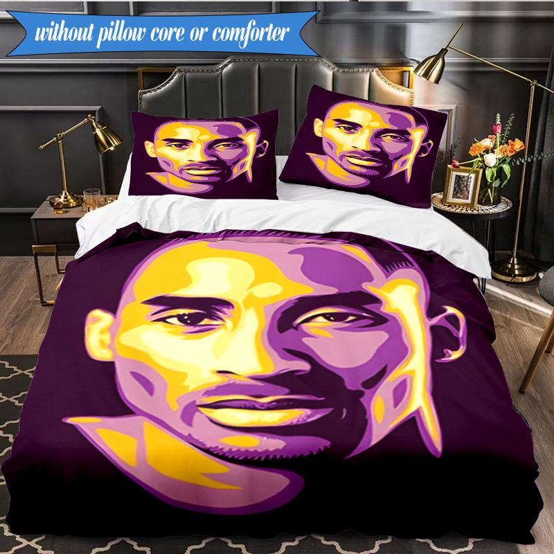 A Basketball Legend 3pcs K-pop Music Group Bedding set,Ideal for Bedroom, Dormitory,Including Duvet Cover And 2pcs Pillowcases,Fan Gifts