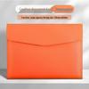 Waterproof Leather A4 File Folder with Snap Button - Business Storage Bag, Customizable Logo