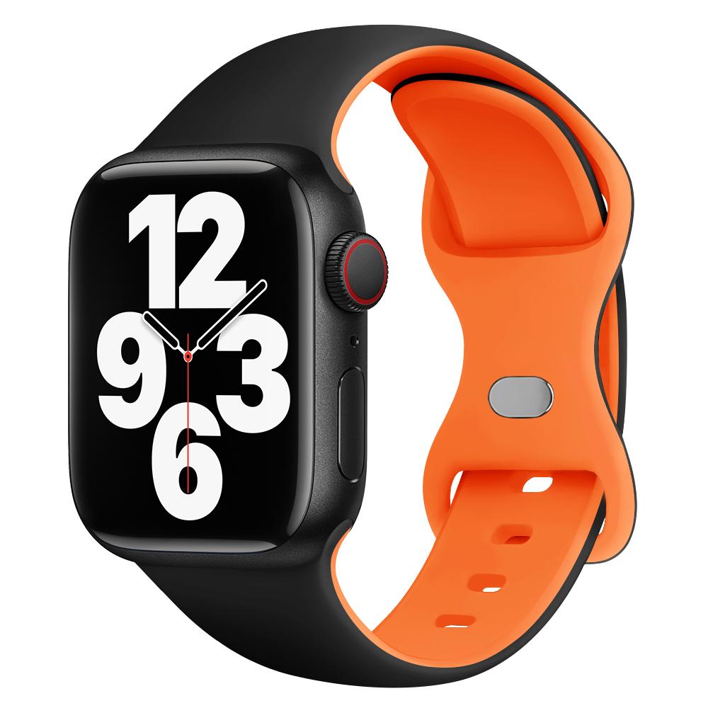 Silicone Strap For Apple Watch Band 44mm 45mm 41mm 40mm 49mm 42mm 38mm 46MM Sport Bracelet iWatch Series Ultra 2 SE 10 9 8 7 6 5