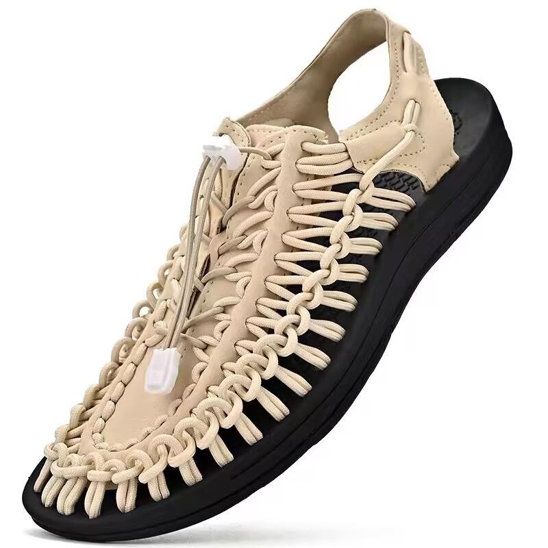 Summer Sandals Thai Woven Sandals Men's Sandals Casual Sandals Beach Shoes Thailand Vietnam Roman Sandals Women