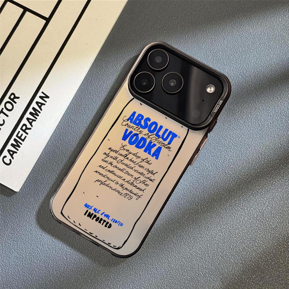 COOL A-AbsolutS V-VodkaS Phone Case For iPhone 17 16 15 14 13 12 11 Pro Max Air Matte Laser Aurora Shockproof Funda