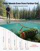 Lake Weed Roller, 5.49 M Lake & Pond Weed Removal Tool, Muck Razer Aquatic & Sludge Tiller, Rid Roots and Muck Buildup, 6 Preassembled Stainless Steel