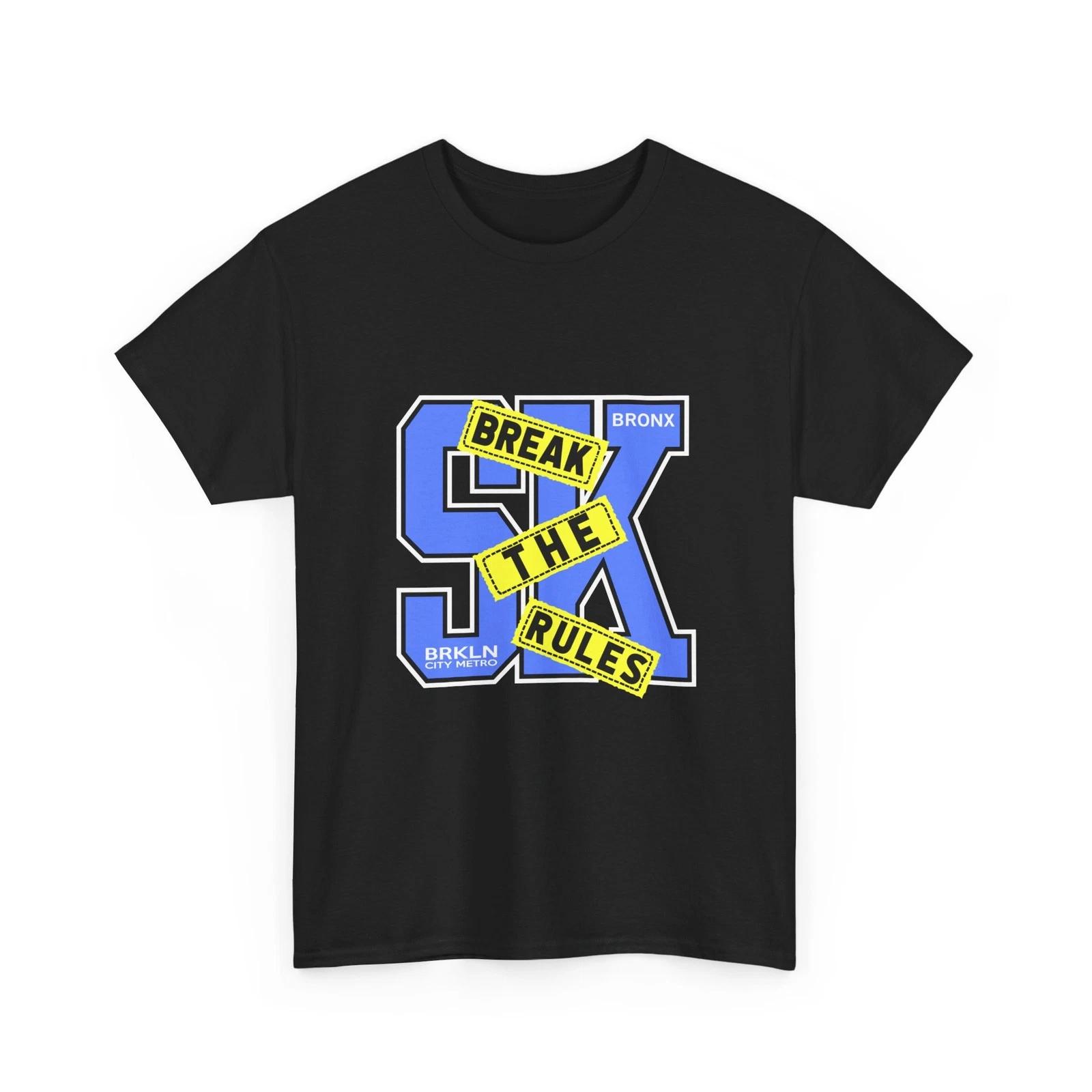 

Break the Rules Bronx T-Shirt | Bold Lettering, Caution Tape Design, Cool Gift XL