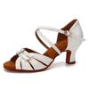 Zapatos de Baile Latino para Mujer con Tacón Medio de 6 cm Salsa Ballroom Tango Zapatos de Baile para Interior