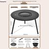 Xinjingzhou Portable Outdoor BBQ Grill, Tea Table & Fire Pit