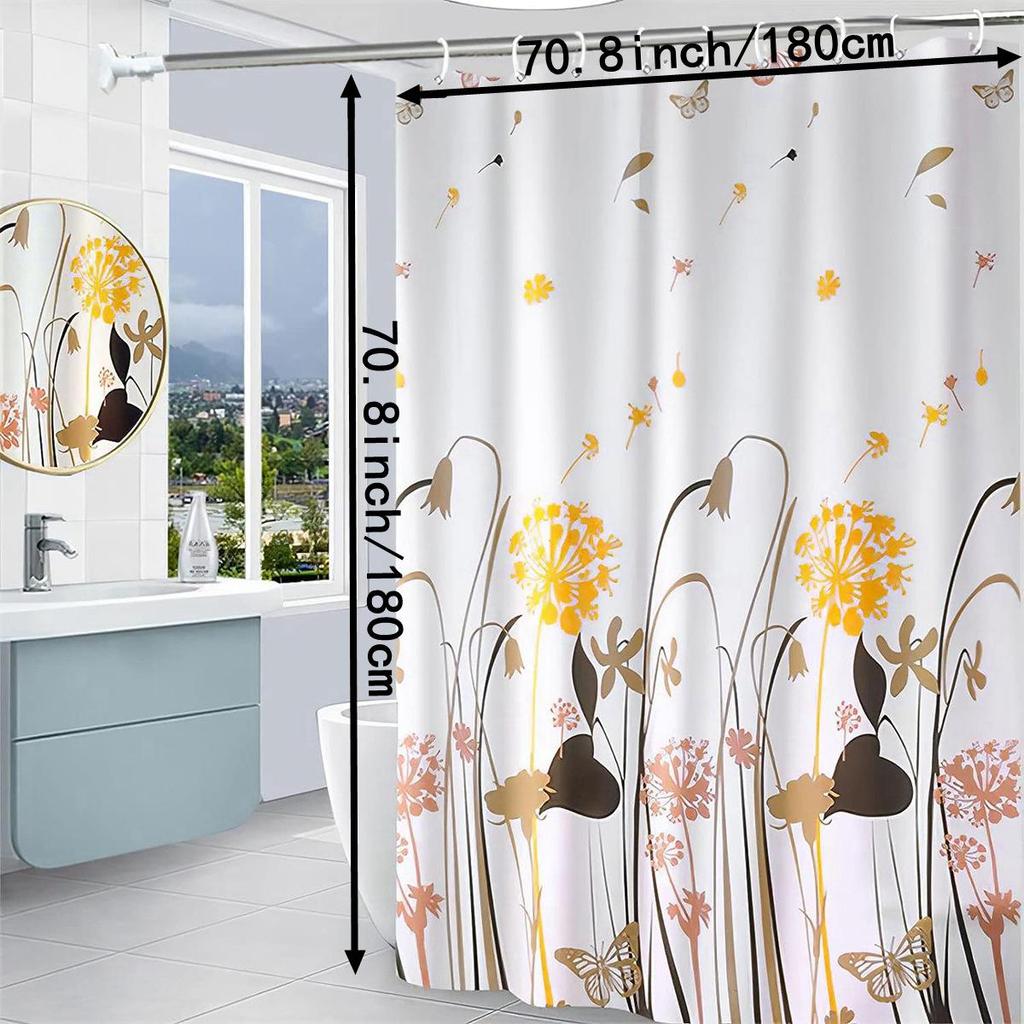 Cross-Peva Shower Curtain: No-Punch, Moisture-Proof, Waterproof, Quick-Dry, Thickened Partition for Dormitory or Bathroom