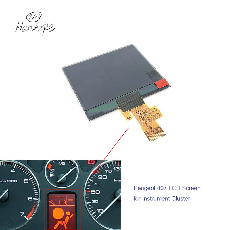 Instrument Cluster Screen Repair Dashboard LCD Display Replacement for Peugeot 407 407SW HDI Couple 2004-2006