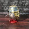 Roman Knight Spartan Battle Helmet – Wearable Steel SCA LARP Costume with Stand