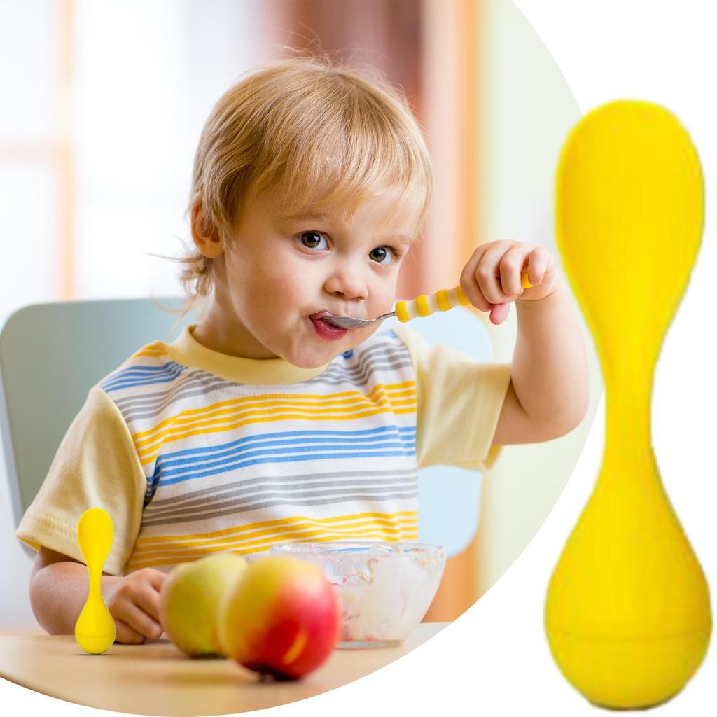 Spoons For Kids 3Piece Standing Non-stick Utensil High Temperature Resistant Toddler Spoons For Feeding Eating Lunch Dinner