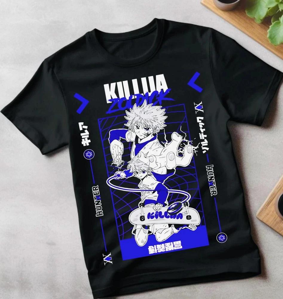 Killua Zoldyck Hunter X Hunter Godspeed Black TShirt S