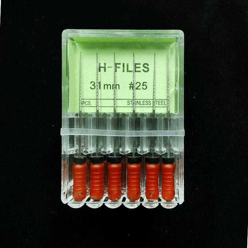 5Box /Lot Dental Tools Root Cannal Endo H File 31mm Stainless Steel Endodontic Instruments Dentist Odontologia