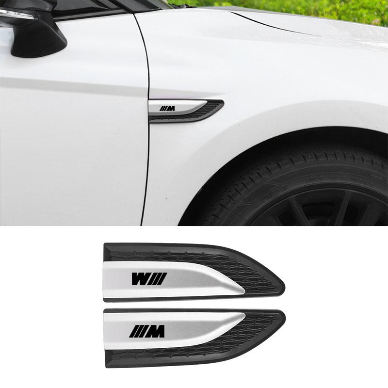 Car Fender Side Trunk Badge Sticker Exterior Decals For BMW M Power X1 e84 X3 f25 X5 e53 x6 e71 ix3 i3 320i 330d M4 1 3 5 Series mkhr65