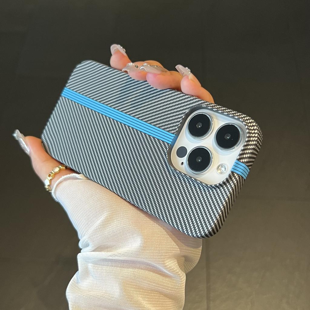 Carbon Fiber Plastic Bumper Ultra Thin Hard Armor Case For iPhone 15 14 13 12 11 Pro Max Plus Shockproof Protective Cool Cover