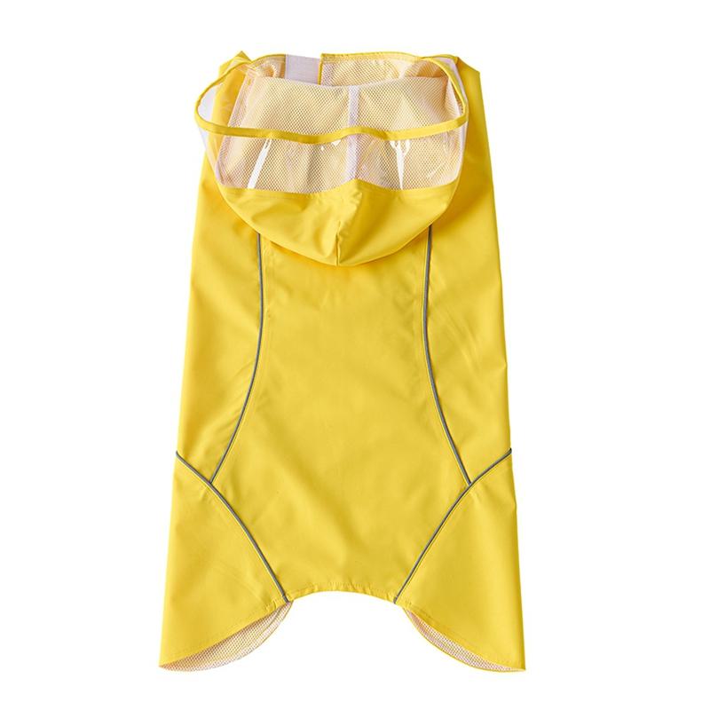 

Дождевик с капюшоном для домашних собак, водонепроницаемый костюм с безопасной светоотражающей полосой S