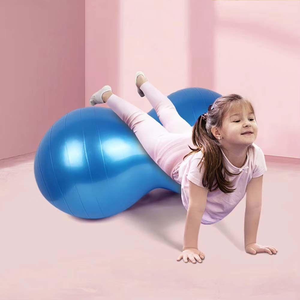 Anti-Burst Peanut Ball Thickened Yoga Fitness Ball Multi-Function Pilates Yoga Ball  Adult Fitness