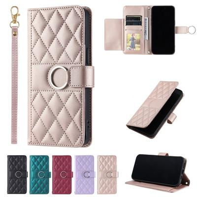 Gehäuse für Sony Xperia 1 5 10 IV V 2023 VI 2024 Luxus-Flip-Wallet-Hülle PU-Leder-Kartensteckplätze Standabdeckung mit Lanyard