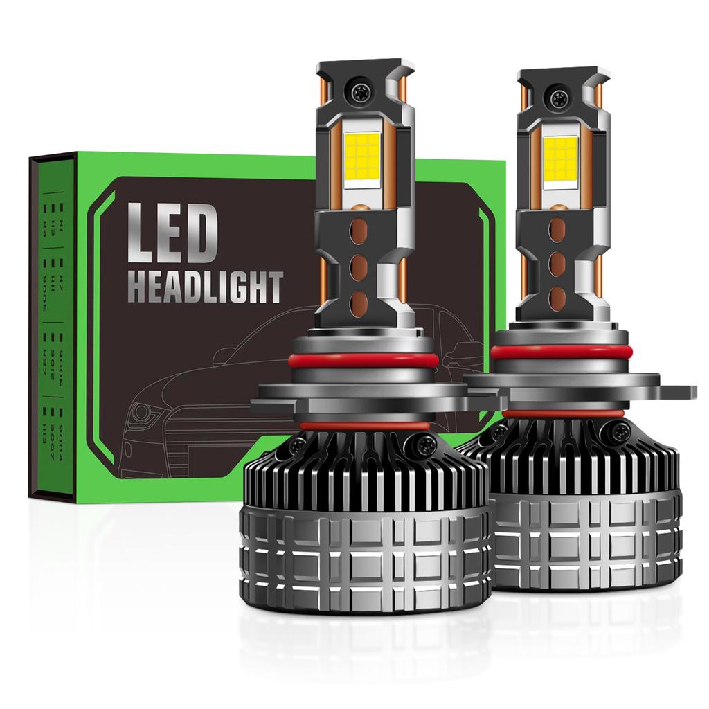 100W Four Copper Tube Led Car Light H7 High Power H1h11 Super Bright H4 Car Led Headlight 12V24V General Purpose Light
