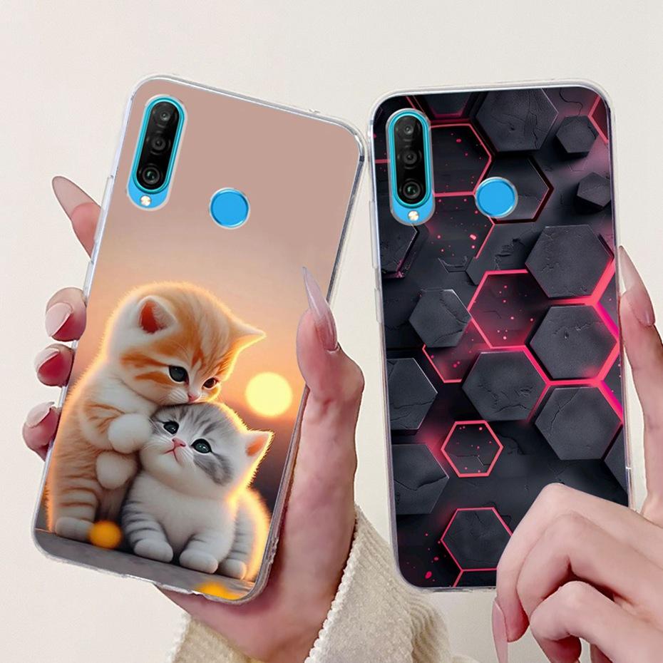 Cute Cartoon Case For Huawei P30 Lite P30 Pro Soft Silicone TPU Back Cover For Huawei P30lite P 30 P30Pro Phone Cases