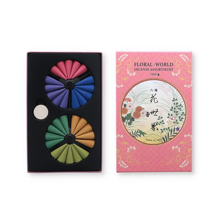 

Shoeido Six Kinds of Flowers World Cone Incense