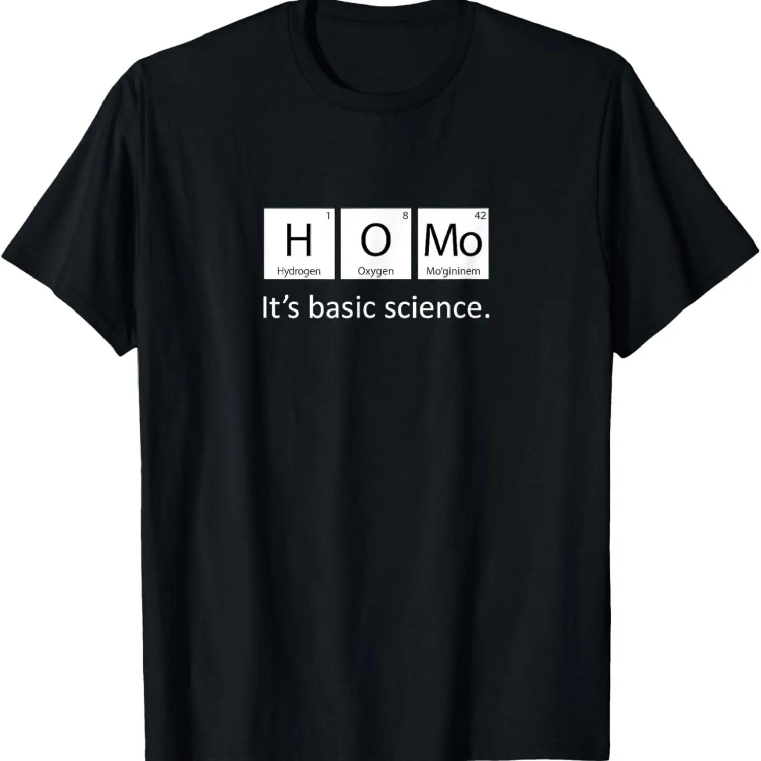 

Gay Pride Homo It s Basic Science Periodic Table LGBTQ+ Gear T-Shirt XXXXXL чорний