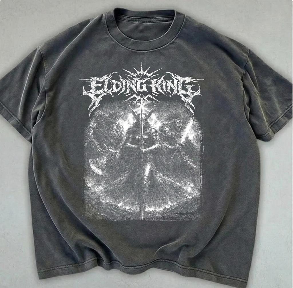 Elden Ring Vintage Shirt, Malenia Death Metal Gothic Gaming T-Shirt, Unisex Gamer Kleidung
