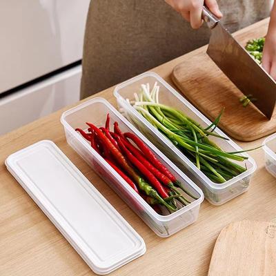 1 Stück Frischhaltebox Pasta Nudel Kunststoff Lebensmittelaufbewahrung Versiegelte Box Rechteck Lauch Früchte Aufbewahrung Outdoor Geschirr