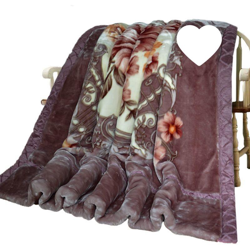 G5Z Double Layer Thickened Raschel Blanket - Cozy Autumn/Winter Quilt for Couples or Wedding Cover