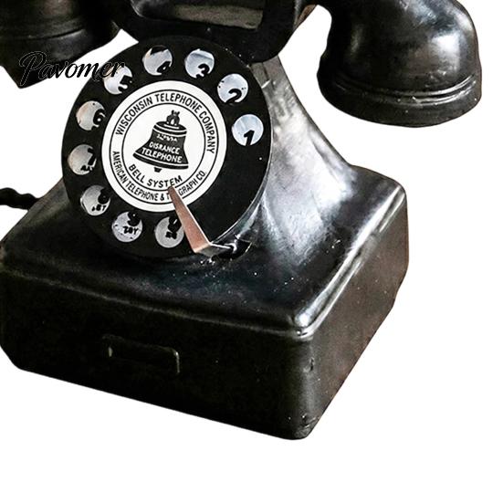 Retro Winkel Display Item Oude Telefoon Sieraden, Mini Bureau Telefoon, Vintage Klassiek Studiekamer Decor Vastelijn Hars Decoratief Nostalgisch Kantoor Thuis