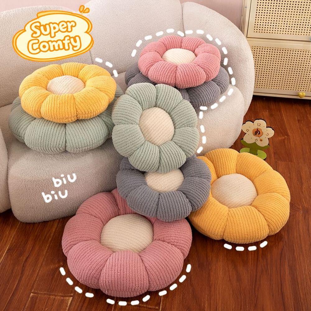 New PP Cotton Pillow Comfortable Round Shape Flower Pillow Decorative Pad Soft Seat Sofa Use