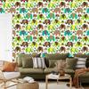 Wallpaper Elephants Animals Flowers Hearts for Living Room and Bedroom 50x1000