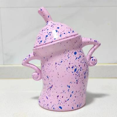 Kanister z Attitude Sassy Kanister do przechowywania Zabawa Duża pojemność Trwały, stylowy słoik ceramiczny z hermetyczną pokrywką do kuchni