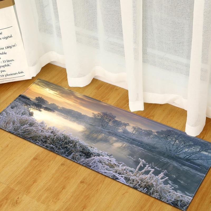 Kitchen Sand Wardrobe Shoe Cabinet Long Floor Mat 60 * 80