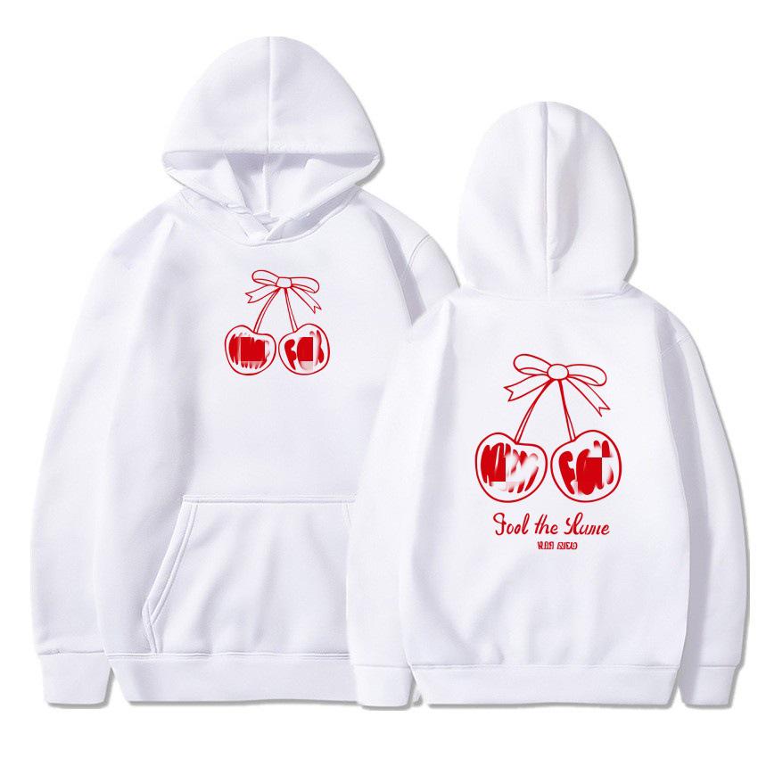

Cherry Pattern Kids 2025 Fashion Trend Fleece Hoodie 120 cm