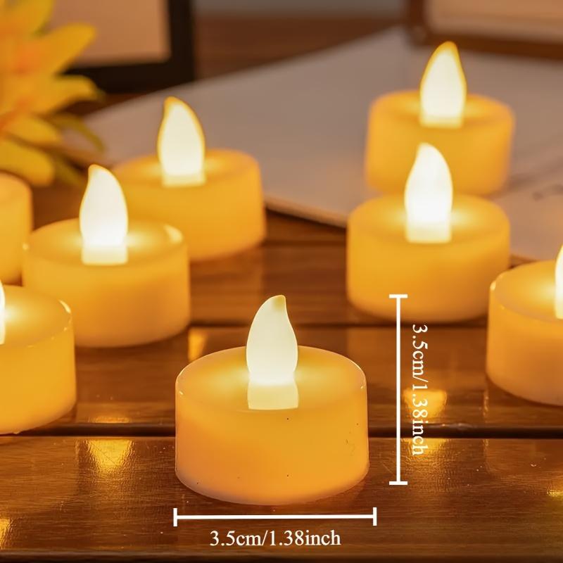 Flameless LED Candlelight Battery Powered Suitable for Christmas, Halloween, Home, Wedding, Party, Valentine's Day Desktop Decoration