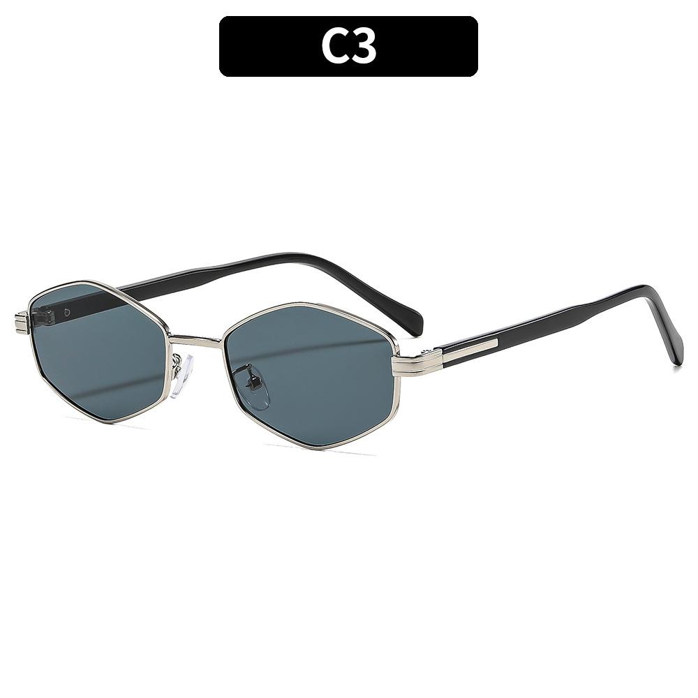 2026 New Fashion Metal Irregular Retro Sun Glasses Personalized Trendy Sunglasses For Men and Women