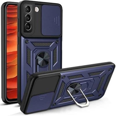Protective Case - PROSHOP - for Samsung S22 - Shockproof - Navy Blue - Army Style