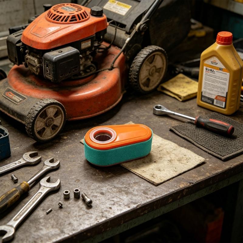 Small Engine Air Filter Replacement for Lawn Equipment, Layered Media Design for Routine Engine Service Work Use