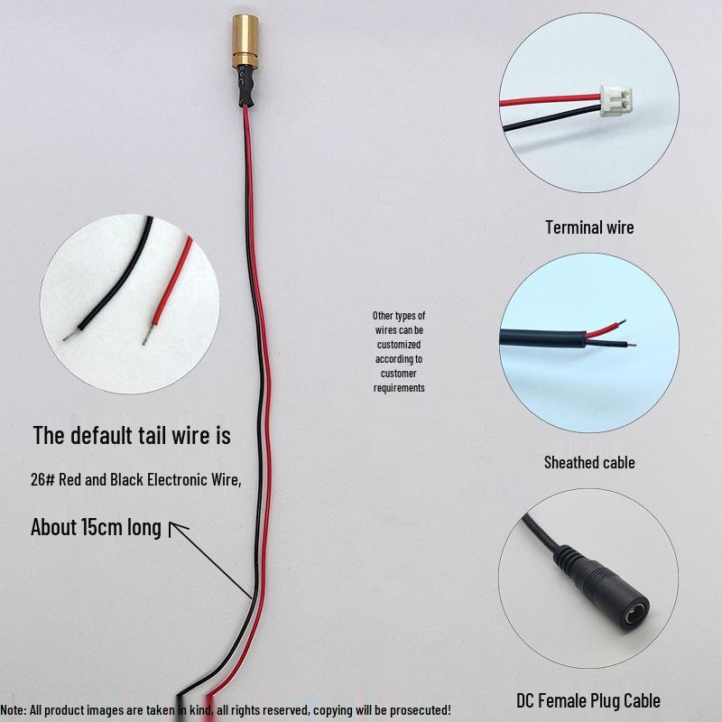 650nm 0.5mW 6mm Glass Lens Laser Pointer Module