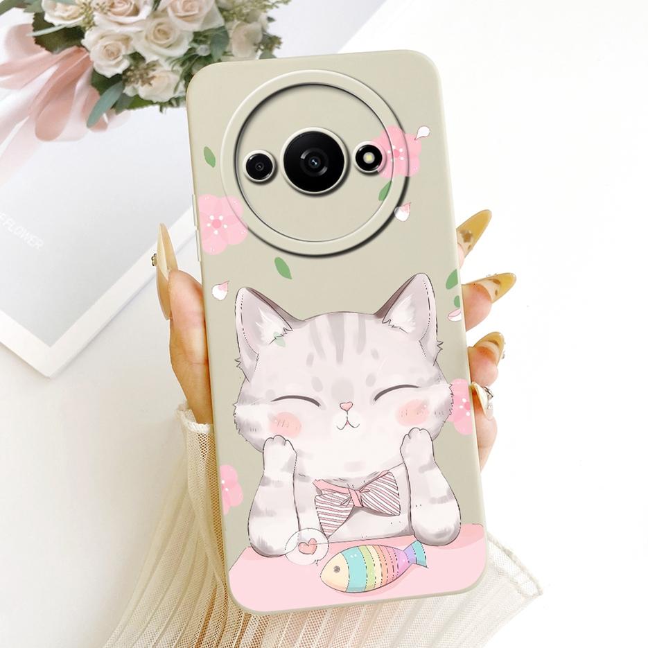 Für Xiaomi Redmi A3 A4 Hülle Redmi A3x Niedliches Kaninchen Cartoon Cover Weiche TPU Handyhülle Für Xiaomi Redmi A3 Pro RedmiA3 RedmiA4 Taschen