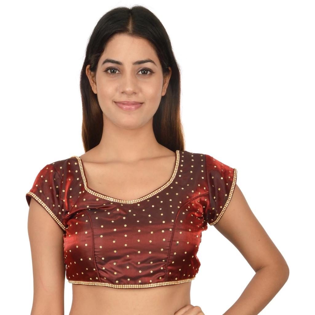 Pakisatni Party Wedding Wear Ethnic Blouse Indian Women's Silk Blend Choli Dress