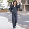 2026 New Style Women's Plus Size Casual Hoodie and Jacket Set for Middle-Aged and Elderly - Spring and Autumn Sportswear