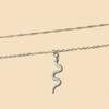 Multi-layer Snake Necklace European and American Jewelry Pendant Versatile Niche Alloy Women's Collarbone Chain Snake Chain