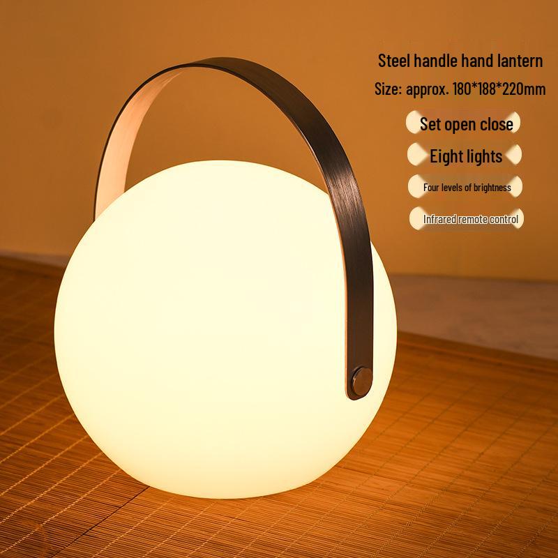 Colorful USB Rechargeable Bedside Lamp with Timer & Magnetic Base