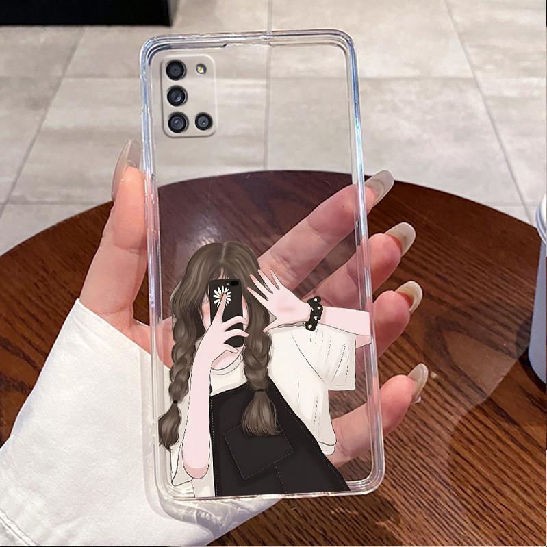 For Samsung Galaxy A31 SM-A315F/DS Case Cartoons Back Cover For SamsungA31 A41 A21S M31S Clear Soft Silicone TPU Capa for A 31