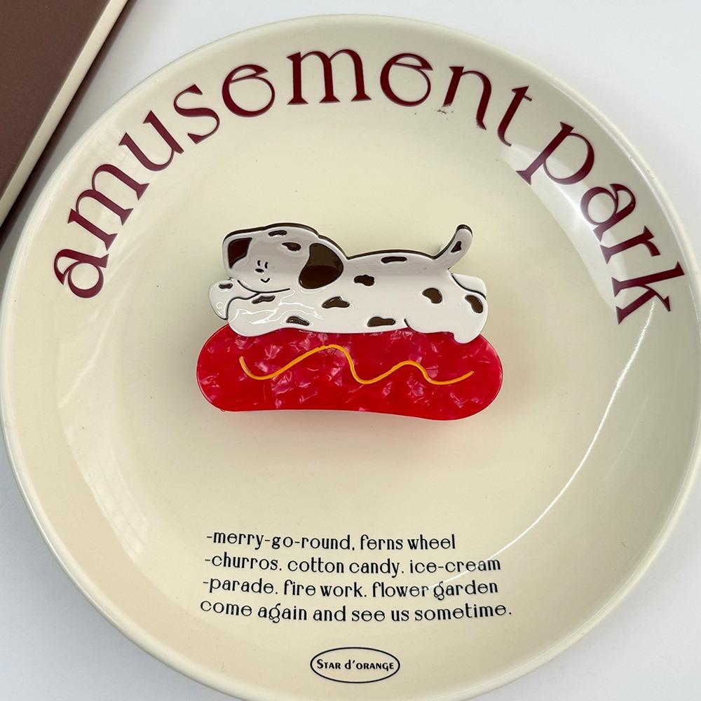 Acetic Acid Animal Hair Clip Dessert Dog Shark Clip Creative Hairpin  Daily
