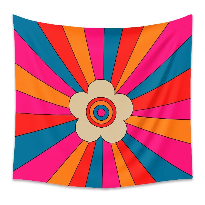 Psychedelic Sunset Tapestry Vibrant Art for Living Room Boho Style Enhance Your Space with Colorful and Inspirational Vibes