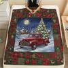 1Pc Cartoon Print Flannel Blanket, High Quality Comfortable for All Seasons, Home Decor, Warmth and Comfort, Perfect for Christmas Birthday Gift