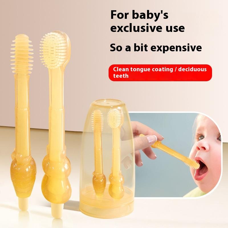 Baby Toothbrush Set Baby Silicone Soft Toothbrush Children's Oral Cleaning Baby Teeth Brush Tongue Coating Brush