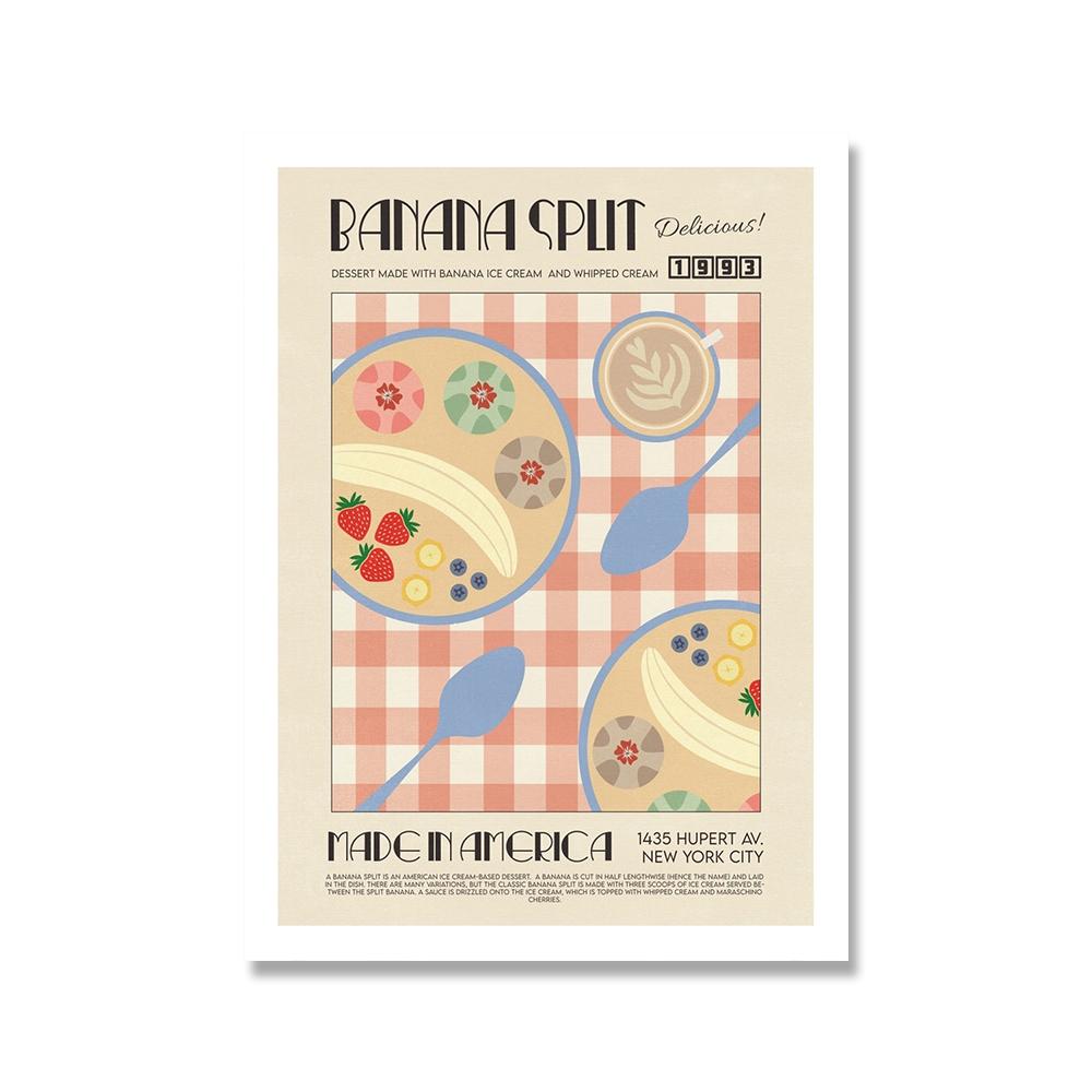 

Японская корейская еда настенная живопись печать картина мультфильм кулинария лапша завтрак кимчи суши постер холст картина кухонный декор 21x30cm No Framed